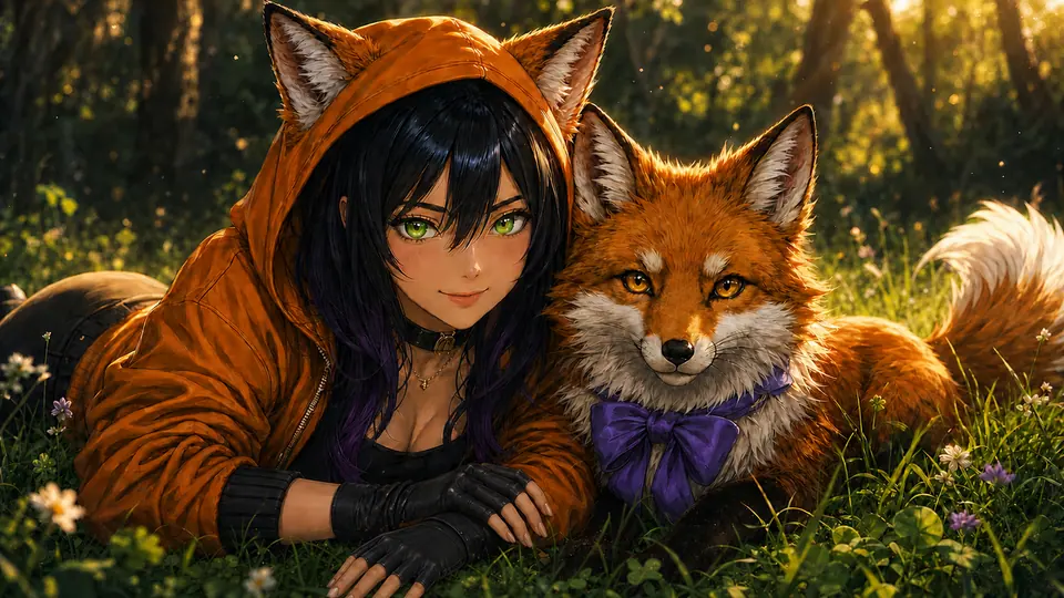 VIXN & Fox — Custom Art example