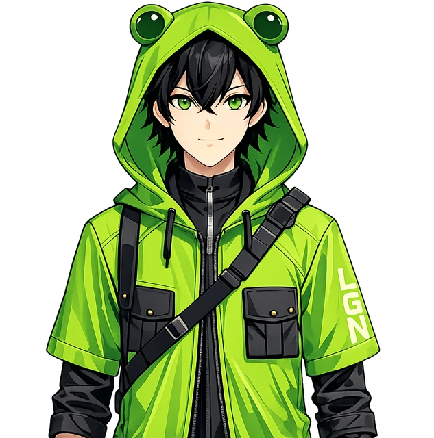Shadow — Frog Hood PNGTuber — PNGTuber Models example