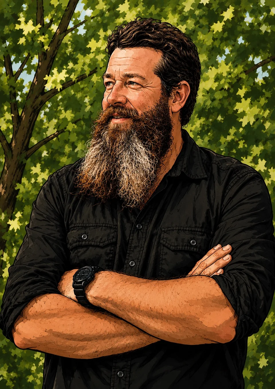 Outdoor Portrait — Real-Life Portraits example