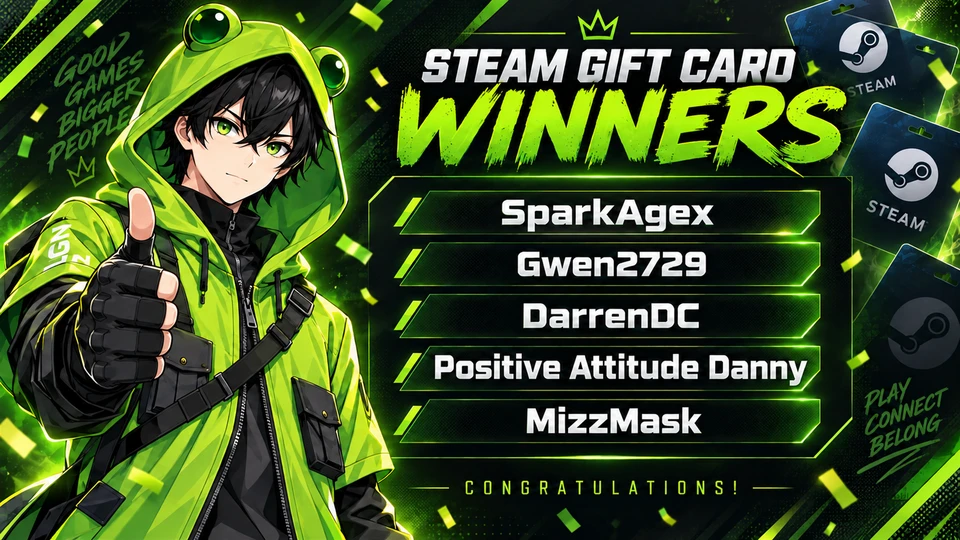 Steam Gift Card Winners — Posters & Adverts example