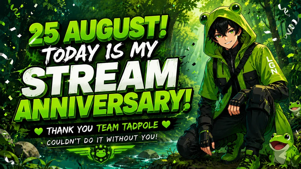 Stream Anniversary Advert — Posters & Adverts example